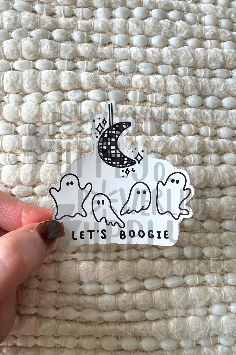 Let’s Boogie ORIGINAL Halloween Sticker | Disco Ball Ghosts ...