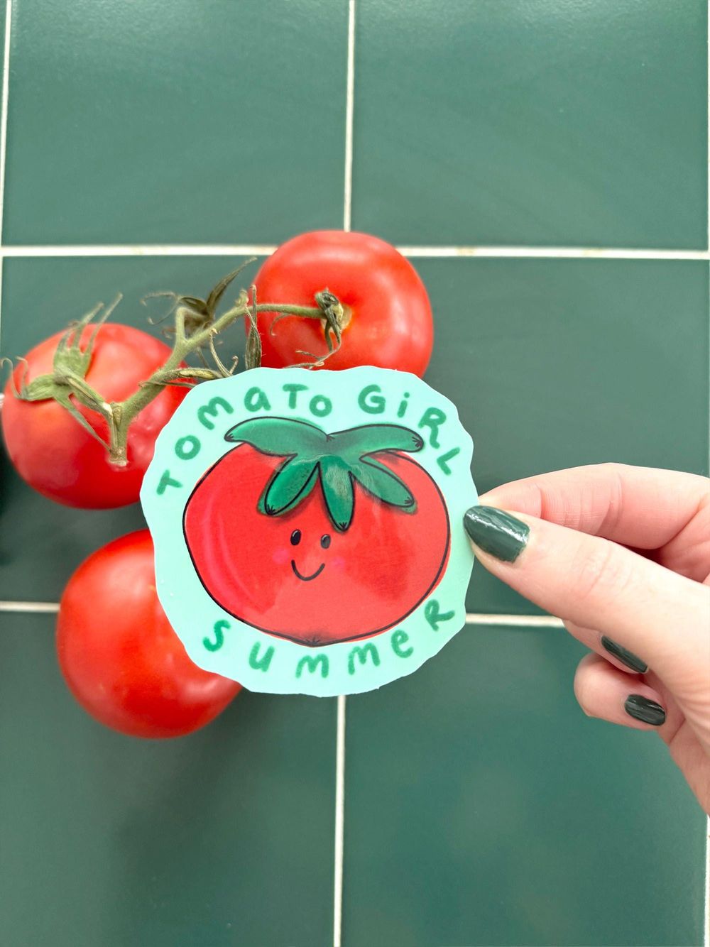 Tomato Girl Summer Sticker